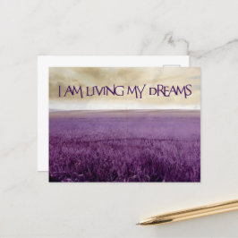 "Leef mijn dromen" Motivatie Affirmatie Briefkaart