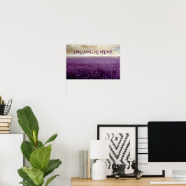 "Leef mijn dromen" Motivatie Affirmatie Poster