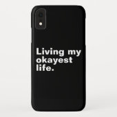 Leef mijn leukste leven. Grappig basic text design Case-Mate iPhone Case (Achterkant)