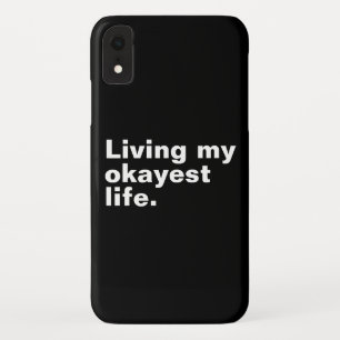 Leef mijn leukste leven. Grappig basic text design Case-Mate iPhone Case