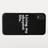 Leef mijn leukste leven. Grappig basic text design Case-Mate iPhone Case (Achterkant (horizontaal))