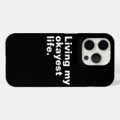 Leef mijn leukste leven. Grappig basic text design Case-Mate iPhone Case (Achterkant (horizontaal))