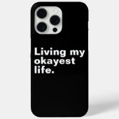 Leef mijn leukste leven. Grappig basic text design Case-Mate iPhone Case (Achterkant)