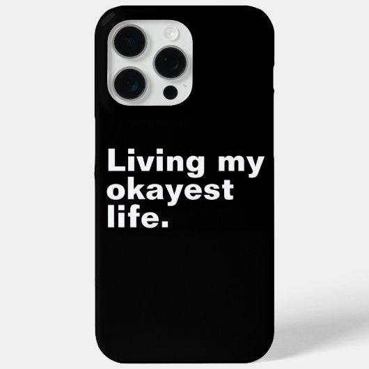 Leef mijn leukste leven. Grappig basic text design Case-Mate iPhone Case (Achterkant)