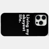 Leef mijn leukste leven. Grappig basic text design Case-Mate iPhone Case (Achterkant (horizontaal))