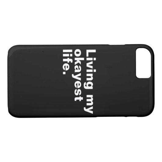 Leef mijn leukste leven. Grappig basic text design Case-Mate iPhone Case (Achterkant (Horizontaal))