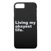 Leef mijn leukste leven. Grappig basic text design Case-Mate iPhone Case (Achterkant)