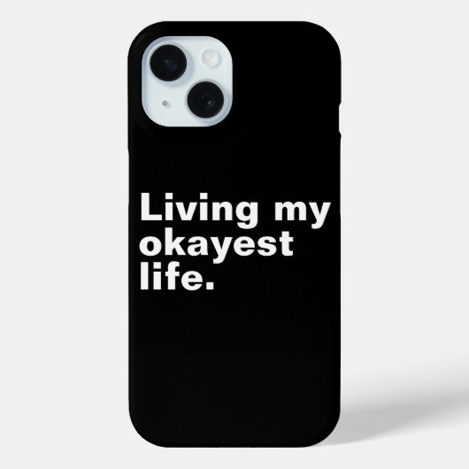 Leef mijn leukste leven. Grappig basic text design Case-Mate iPhone Case (Achterkant)