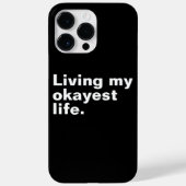 Leef mijn leukste leven. Grappig basic text design Case-Mate iPhone Case (Achterkant)