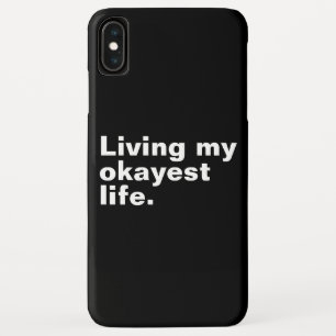 Leef mijn leukste leven. Grappig basic text design Case-Mate iPhone Case