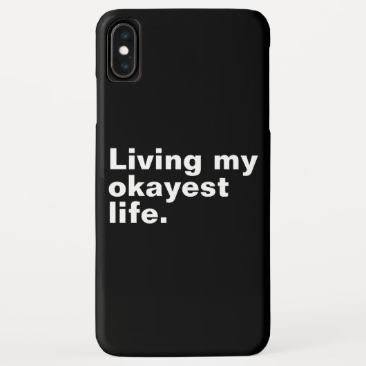 Leef mijn leukste leven. Grappig basic text design Case-Mate iPhone Case (Achterkant)