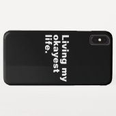 Leef mijn leukste leven. Grappig basic text design Case-Mate iPhone Case (Achterkant (horizontaal))