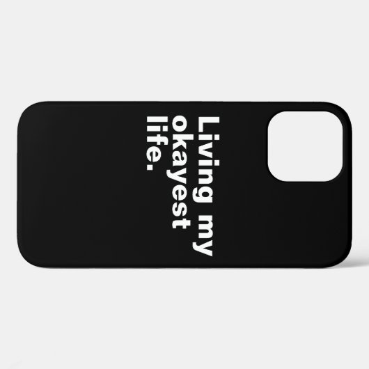 Leef mijn leukste leven. Grappig basic text design Case-Mate iPhone Case (Achterkant (horizontaal))