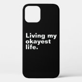 Leef mijn leukste leven. Grappig basic text design Case-Mate iPhone Case (Achterkant)