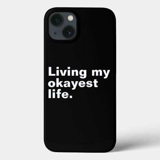 Leef mijn leukste leven. Grappig basic text design Case-Mate iPhone Case (Achterkant)