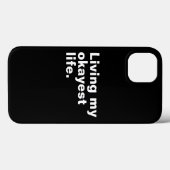 Leef mijn leukste leven. Grappig basic text design Case-Mate iPhone Case (Achterkant (horizontaal))