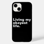 Leef mijn leukste leven. Grappig basic text design Case-Mate iPhone Case (Achterkant)