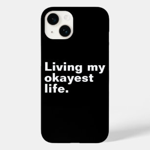 Leef mijn leukste leven. Grappig basic text design Case-Mate iPhone 14 Hoesje