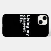 Leef mijn leukste leven. Grappig basic text design Case-Mate iPhone Case (Achterkant (horizontaal))