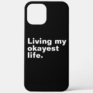 Leef mijn leukste leven. Grappig basic text design Case-Mate iPhone Case