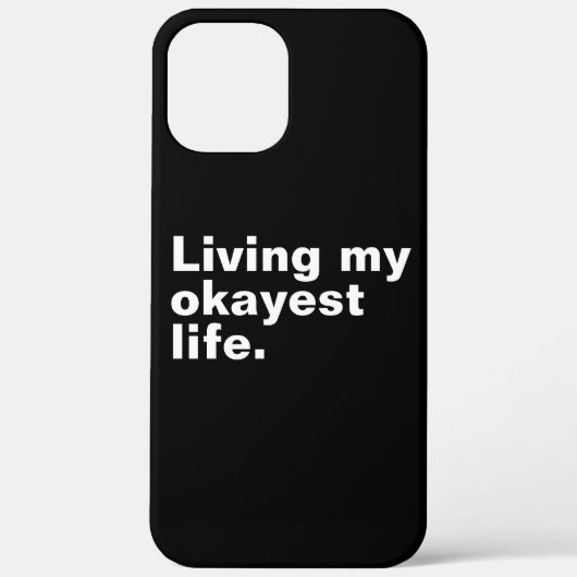 Leef mijn leukste leven. Grappig basic text design Case-Mate iPhone Case (Achterkant)