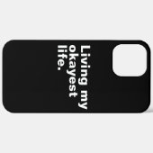Leef mijn leukste leven. Grappig basic text design Case-Mate iPhone Case (Achterkant / Rechts)