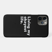 Leef mijn leukste leven. Grappig basic text design Case-Mate iPhone Case (Achterkant (horizontaal))