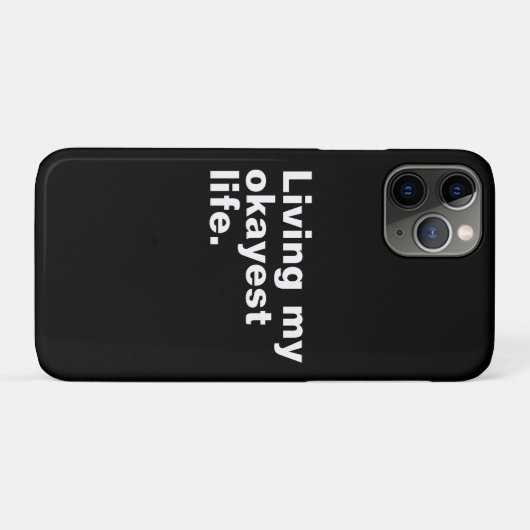 Leef mijn leukste leven. Grappig basic text design Case-Mate iPhone Case (Achterkant (horizontaal))