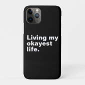 Leef mijn leukste leven. Grappig basic text design Case-Mate iPhone Case (Achterkant)