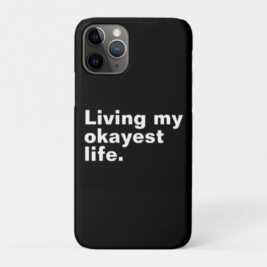 Leef mijn leukste leven. Grappig basic text design Case-Mate iPhone Case (Achterkant)