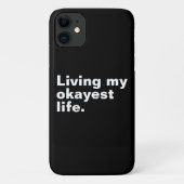 Leef mijn leukste leven. Grappig basic text design Case-Mate iPhone Case (Achterkant)