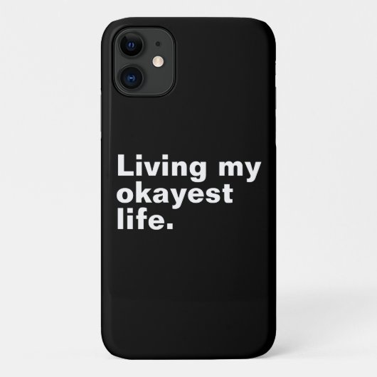 Leef mijn leukste leven. Grappig basic text design Case-Mate iPhone Case (Achterkant)