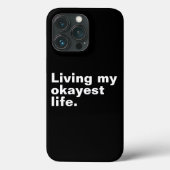 Leef mijn leukste leven. Grappig basic text design Case-Mate iPhone Case (Achterkant)