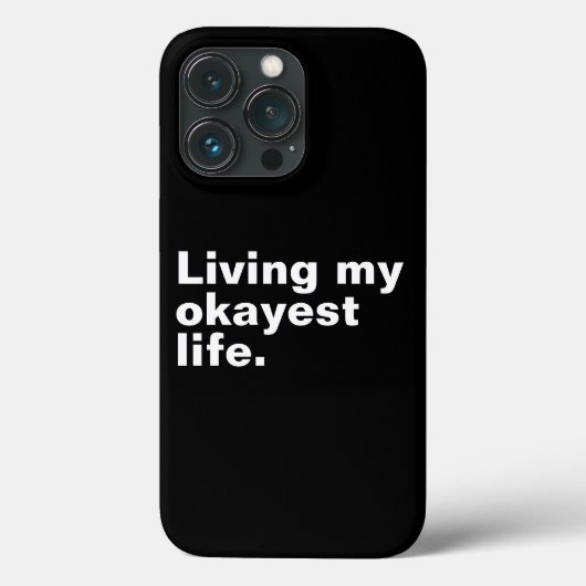 Leef mijn leukste leven. Grappig basic text design Case-Mate iPhone Case (Achterkant)