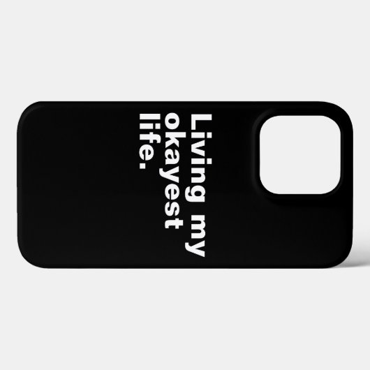 Leef mijn leukste leven. Grappig basic text design Case-Mate iPhone Case (Achterkant (horizontaal))