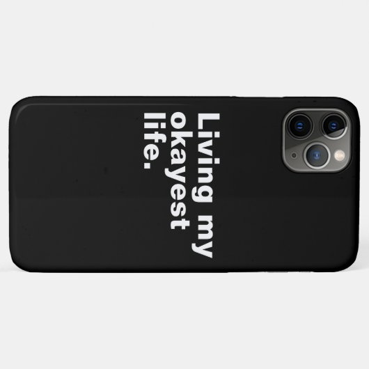 Leef mijn leukste leven. Grappig basic text design Case-Mate iPhone Case (Achterkant (horizontaal))
