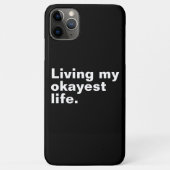 Leef mijn leukste leven. Grappig basic text design Case-Mate iPhone Case (Achterkant)