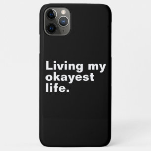 Leef mijn leukste leven. Grappig basic text design Case-Mate iPhone Case
