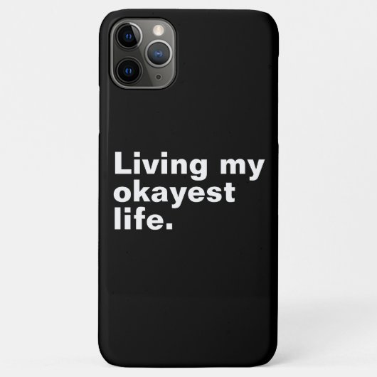 Leef mijn leukste leven. Grappig basic text design Case-Mate iPhone Case (Achterkant)