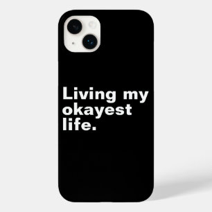 Leef mijn leukste leven. Grappig basic text design Case-Mate iPhone 14 Plus Hoesje