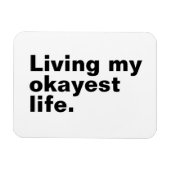 Leef mijn leukste leven. Grappig basic text design Magneet (Horizontaal)