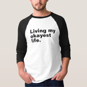 Leef mijn leukste leven. Grappig basic text design T-shirt