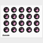 Leef naar DANCE! Ronde Sticker (Vel)
