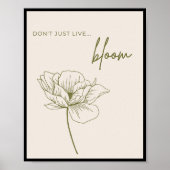 Leef niet alleen, Bloom Poster (Voorkant)
