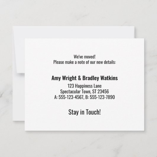 Leef nog steeds uit dozen, beoordeel geen grappige notitiekaartje (Achterkant)