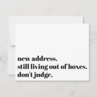 Leef nog steeds uit dozen, beoordeel geen grappige