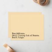 Leef nog steeds uit dozen, oordeel niet over perzi notitiekaartje (Voorkant / Achterkant in situ)