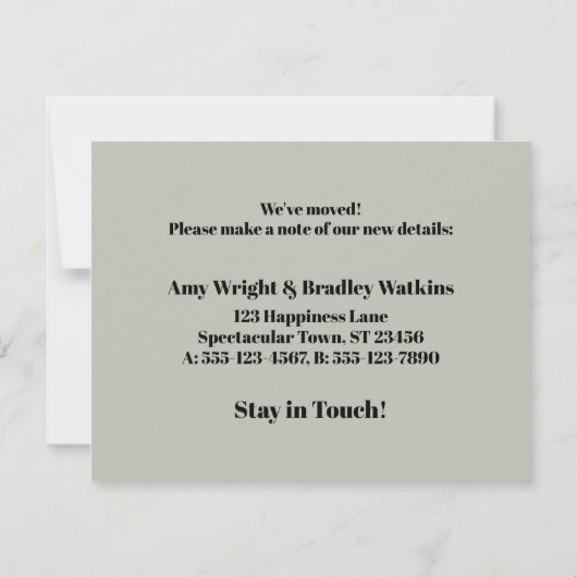 Leef nog steeds uit dozen, oordeel niet over Sage Notitiekaartje (Achterkant)