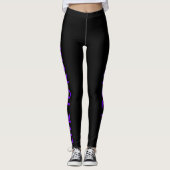 Leef om te hardlopen! Hardloop om te leven! Zwarte Leggings (Voorkant)