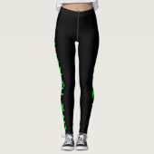 Leef om te hardlopen! Hardlopen om te leven! Zwart Leggings (Voorkant)